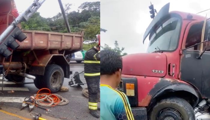 Motorista que teve perna esmag4da por caminhão m0rre em hospital