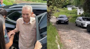 Desembargador condenado por abusar da própria neta aparece rindo ao se entregar em Manaus; veja vídeo