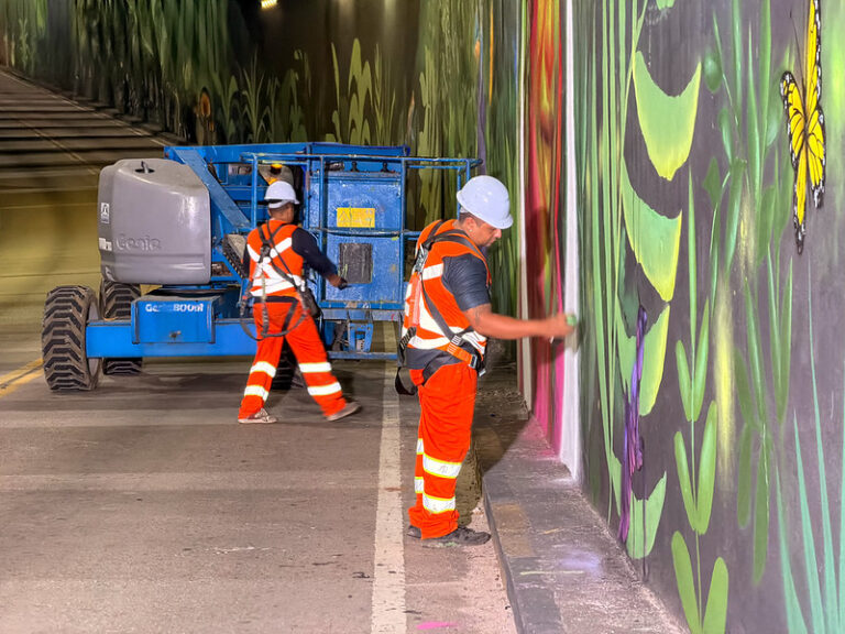 Prefeitura de Manaus avança na modernização da passagem inferior entre as avenidas Constantino Nery e Theomário Pinto