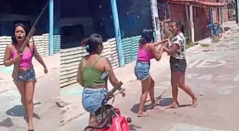 Blindada descobre traição e usa espingarda de “Dom Pedro I” para intimidar a talarica; veja vídeo