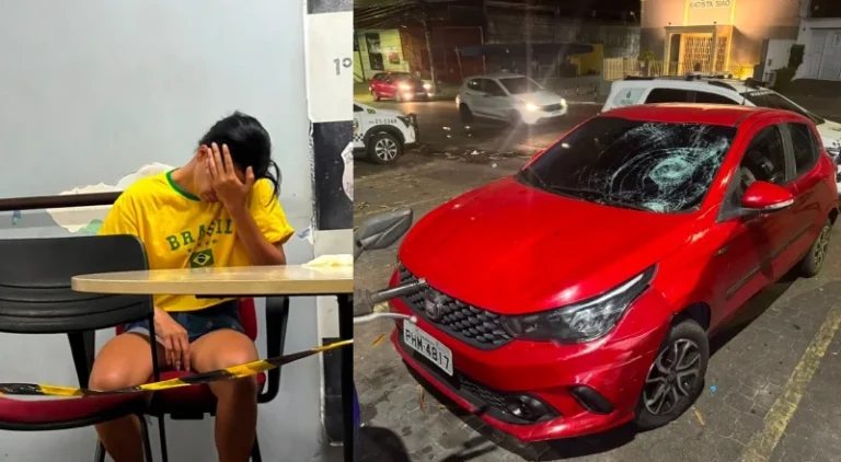 Mulher com sinais de embriaguez atropela jovem, foge sem prestar socorro e é presa em Manaus; veja vídeo