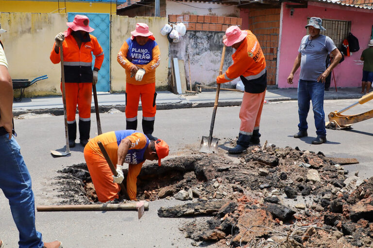 Prefeitura recupera drenagem após identificar instalação irregular em rua no São José Operário